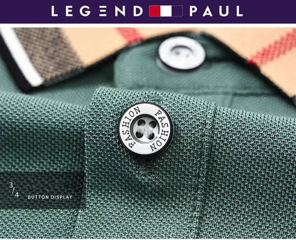 Men's short sleeved luxury brand POLO shirt summer new jacquard design fashionable classic golf top soft breathable T-shirt