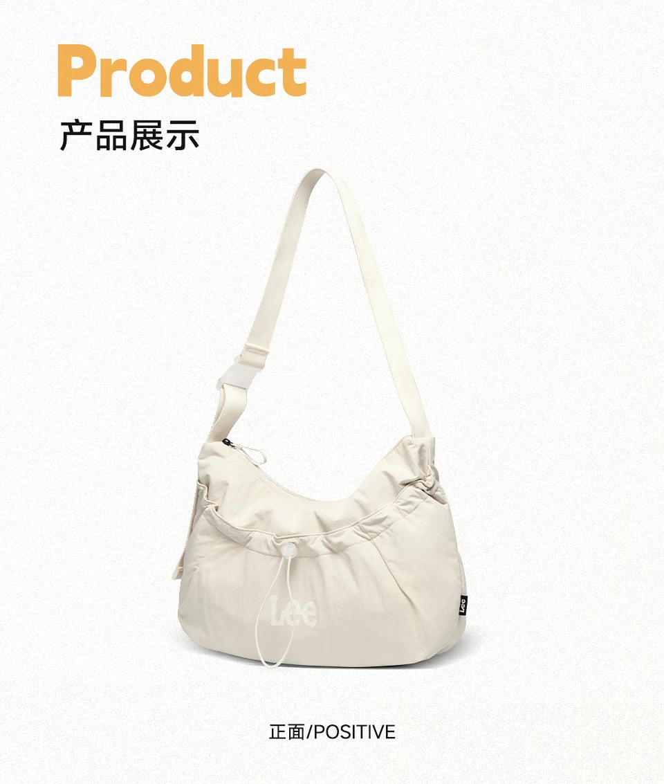 Large Capacity Light Ladies Crossbody Bag Waterproof Casual Shoulder Bag Women Daily Outdoor Travel Shopping Dumpling Bag