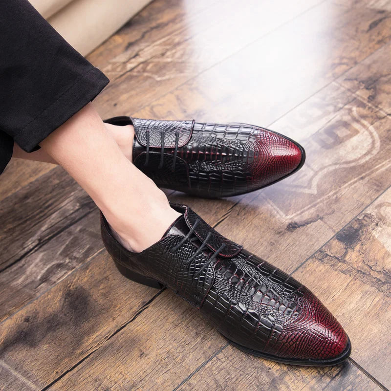 Shoes for men shoes leather shoes business dress shoes all-match casual shock-absorbing wear-resistant footwear large size