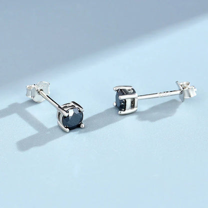 0.3-2CT Colorful Moissanite Studs Earrings for Women Sparkling Diamond Jewelry Certified 100% 925 Sterling Silver Earring