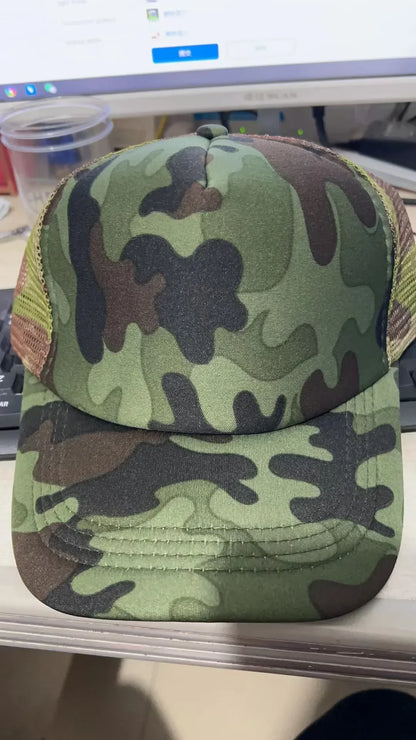 50 Color Unisex SummerTrucker Hat For Adult Net Baseball Cap Men Women Polyester Blank Mesh Adjustable Sun Hat Visor