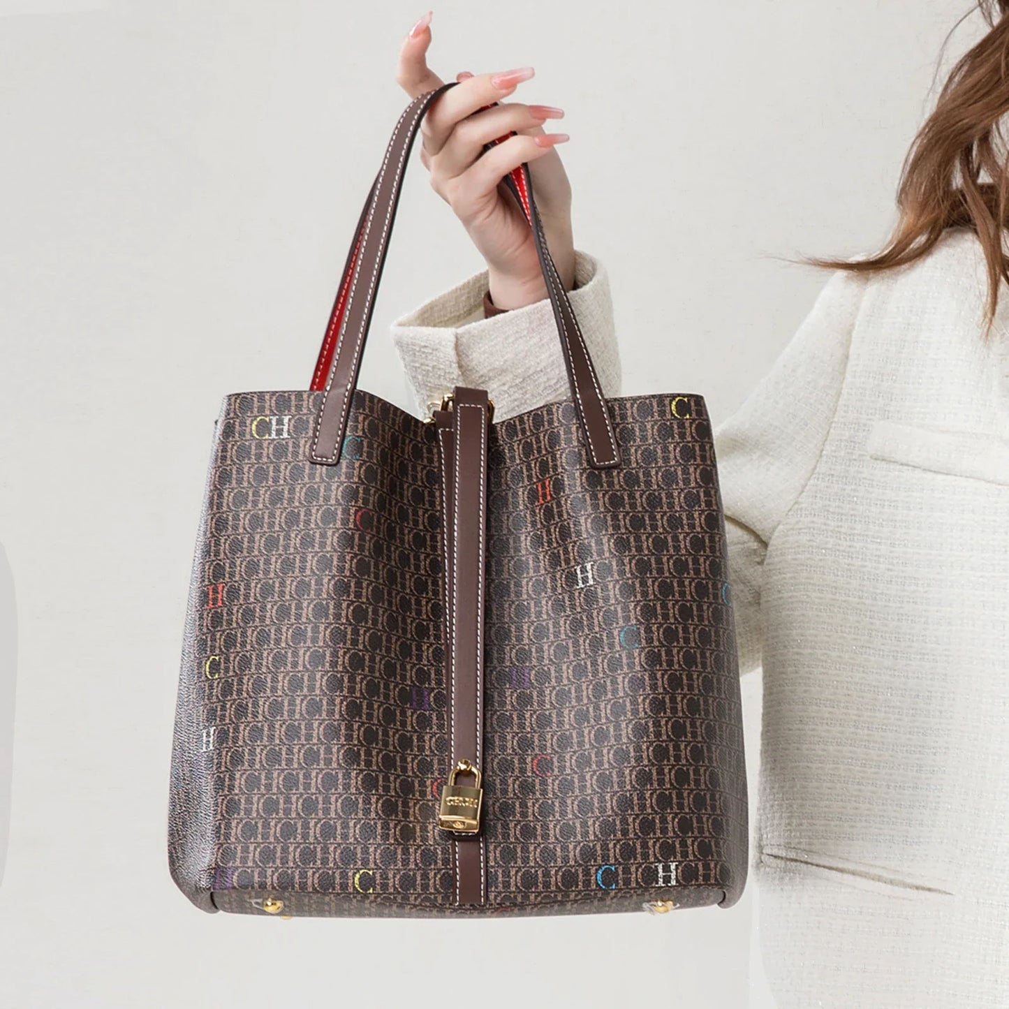 Women's Tote Bag Autumn New Large Capacity Coffee Color Commuter Women's Bag