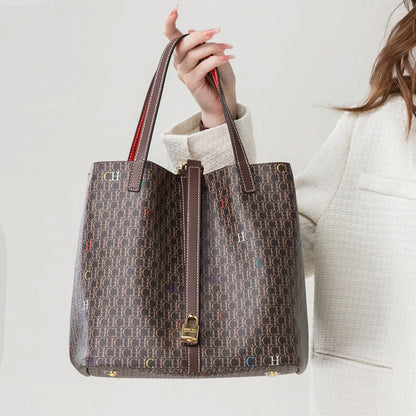 Women's Tote Bag Autumn New Large Capacity Coffee Color Commuter Women's Bag