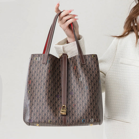 Women's Tote Bag Autumn New Large Capacity Coffee Color Commuter Women's Bag