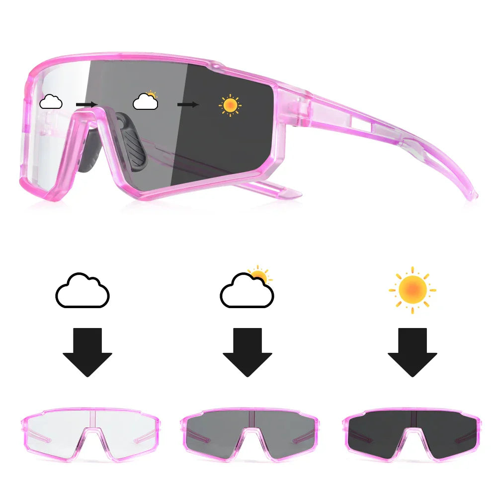Fashion Photochromic Polarized Sunglasses Men Women Oversized Sun Glasses Male Night Vision Driving Goggles UV400