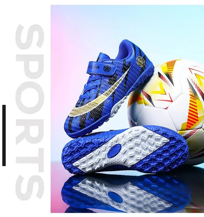 New Child's Football Shoes Society Professional Original Child's Society Cleats Kid Sneakers Indoor Soccer Trainers Youth Sports