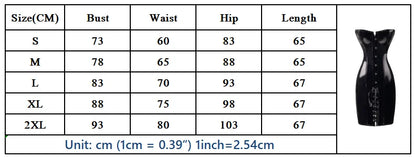 Hot Black/Red Long PVC Leather Corset Dress Sexy Women Gothic Waist Tranier Body Slim Club Vinyl Latex Mini Dress S-2XL