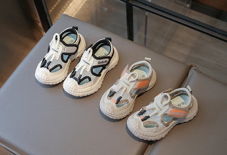 Kids Sport Sandals Summer Outdoor Casual Shoes Soft Breather Anti-slip Children Sneakers Unisex Boys Girls Close-toed Sandals