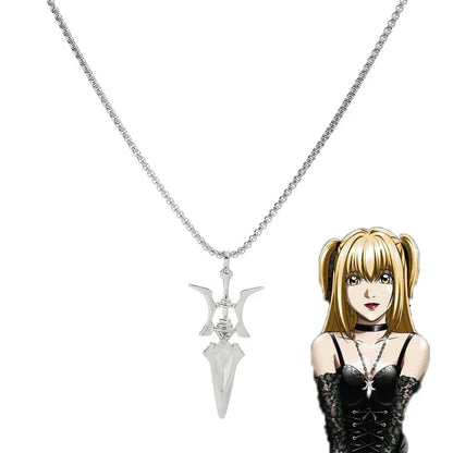 Necklace Halberd Pendant Necklaces Halloween Cosplay Jewelry Gifts