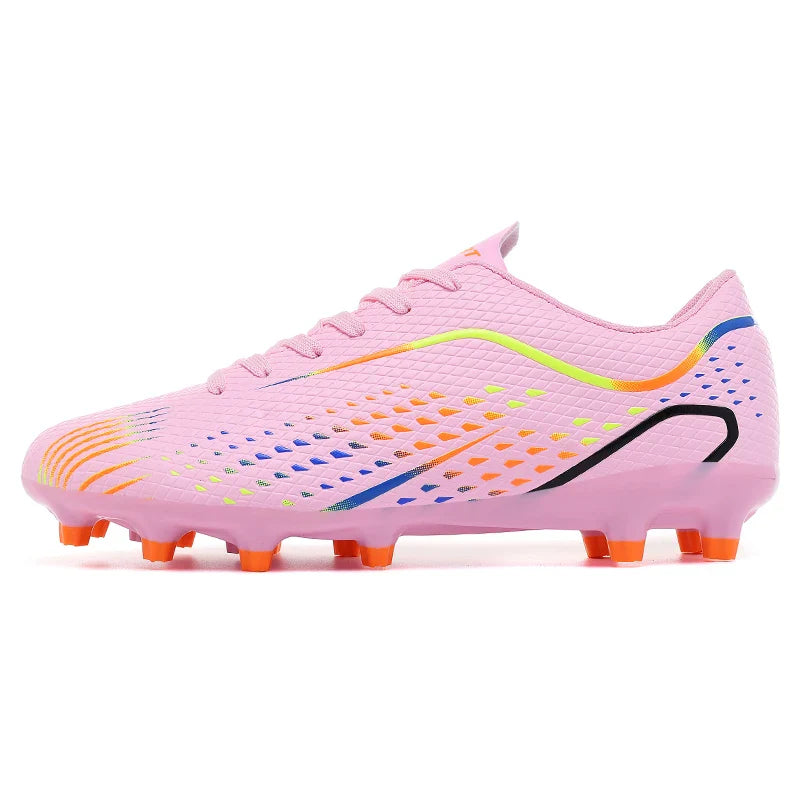 Kids Youth Soccer Shoes Cleats Football Boots Men Non Slip Breathable Lightweight Training Sneakers Boys Children Football Match