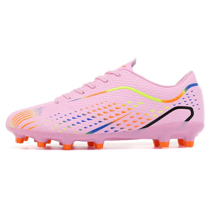 Kids Youth Soccer Shoes Cleats Football Boots Men Non Slip Breathable Lightweight Training Sneakers Boys Children Football Match