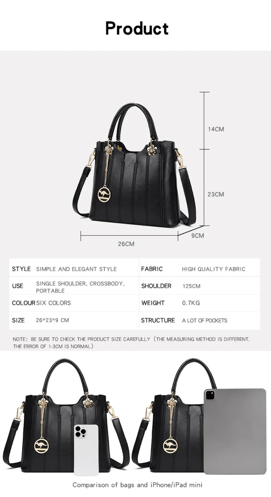 Genuine Brand Fashion Luxury High Quality 3 Layers Leather Handbag Women 2024 Crossbody Bags for Women Lady Large Capacity 2024