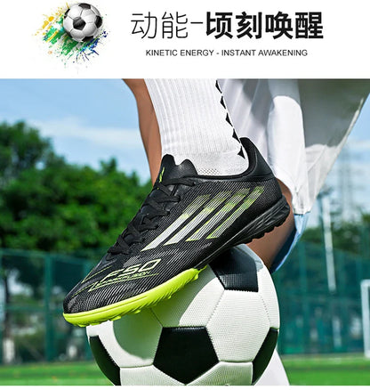 Soccer Cleats for Mens Professional Football Boots Turf Soccer Shoes Indoor/Outdoor Low-top Sneakers Zapatos De Fútbol