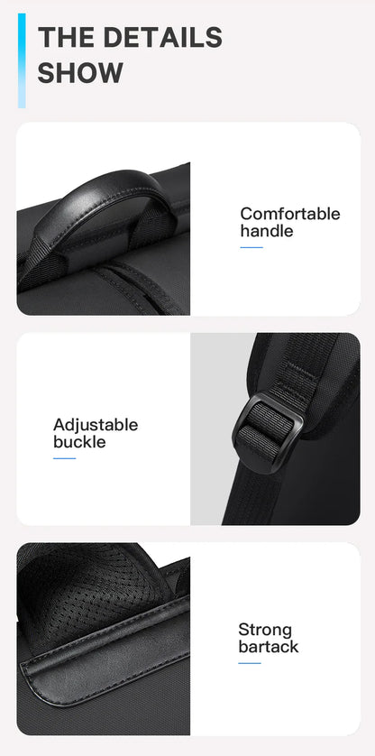 New Design Men Backpack Waterproof Fits for 14.1 inch Laptop Bag Teenager Travel Bag School Bag City Business Backpack Man