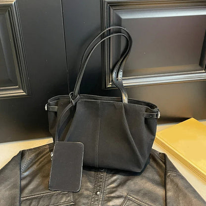 Suede Shoulder Bags for Women Large Suede Totes Lightweight Underarm Bag Casual Shopper Handbag Solid Color Travel Bucket Bags