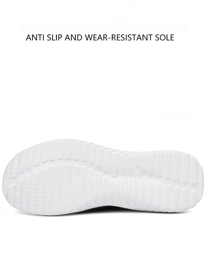 Men Shoes Sneakers Breathable Mesh Slip on Running Shoes Outdoor Non-Slip Couple Jogging Training Hiking Sports Shoes