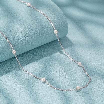 925 Sterling Silver Necklaces Charms for Women Crystal Cross Clavicle Collar Chain Simple Choker Necklace Accessories Gift
