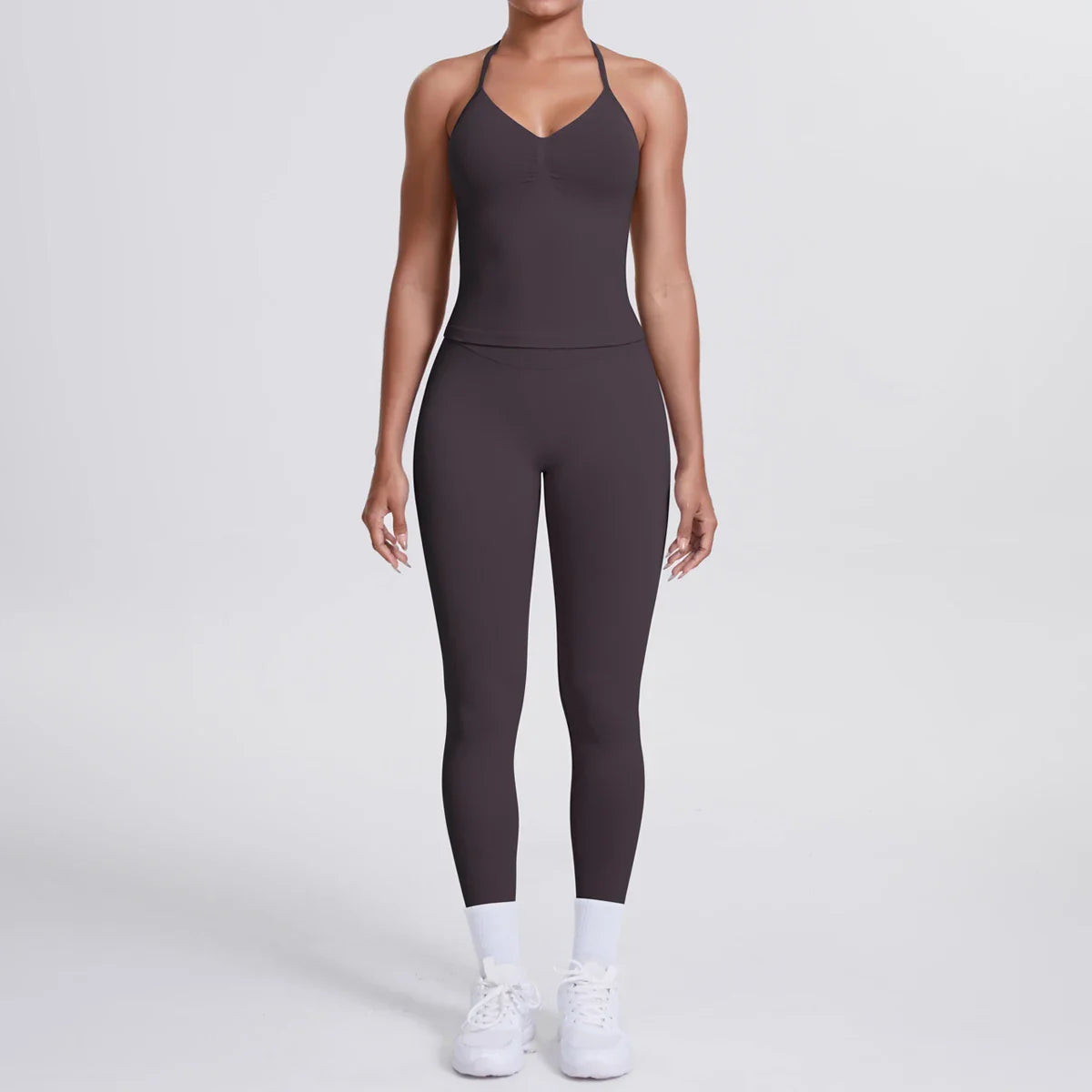 2 Piece Yoga Clothes Women Tracksuit Athletic Wear Pilates Fitness Suit Gym Workout Push Up Clothes Sports Bra Leggings Suit