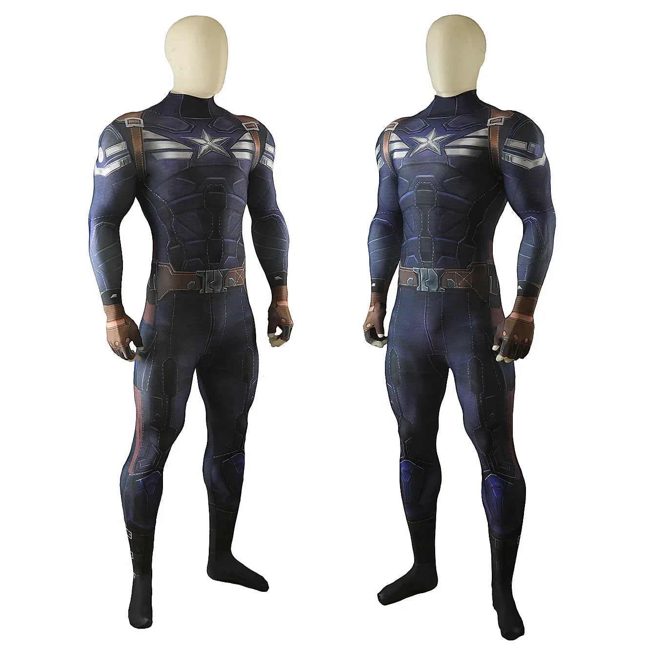 Captain America The Winter Jumpsuit Bodysuit Cosplay Costumes Movie Character Halloween Performance Costume for Adult Kids