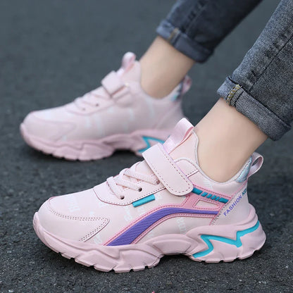 Kids Casual Boys Shoes Soft Sole Kids Shoes Non-slip Sneakers Shoes Outdoor Student's Children Pink Girls Sport Walking Footwear
