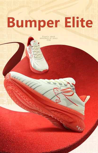 Tênis de Corrida ONEMIX Refletivo Vermelho Amortecedor Elite Aumento de Altura Tênis Esportivo para Caminhada ao Ar Livre Respirável em Mesh Masculino