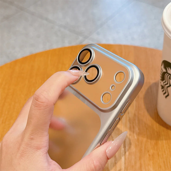 Transparent Matte Phone Case For iPhone 17 Pro Max Full Lens Protection