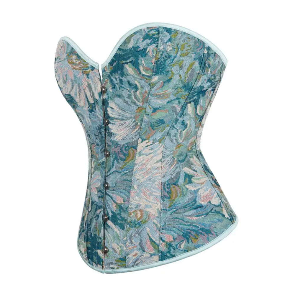 New petal painted court style corset and body shaping top