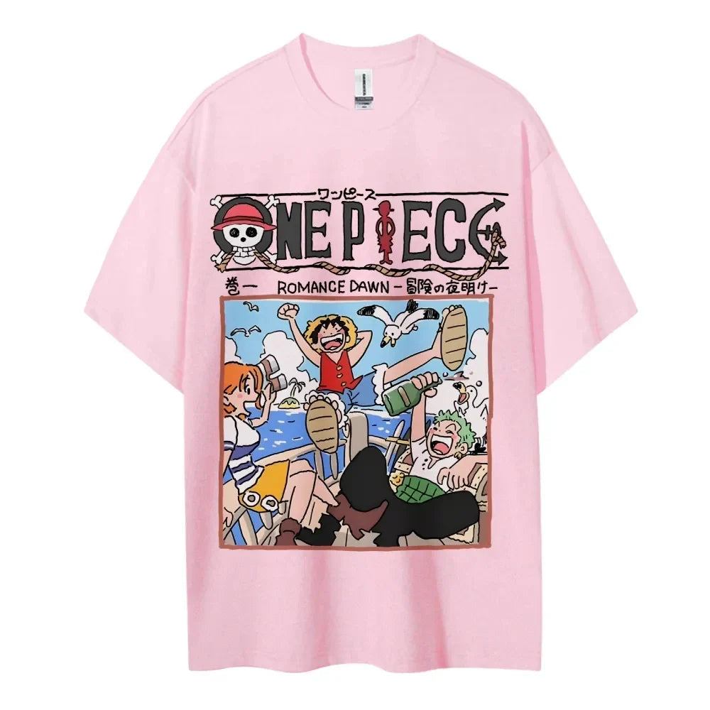 Men's 2025 Summer Casual Oversized Tee Breathable Cotton Daily Lounging and Comic Themed Parties