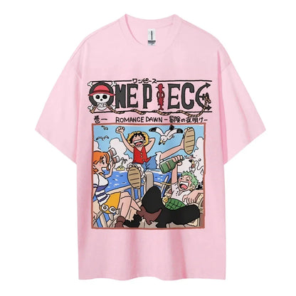Men's 2025 Summer Casual Oversized Tee Breathable Cotton Daily Lounging and Comic Themed Parties