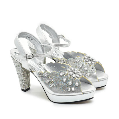 New Arrival Luxury Italian Shoes and Bag Set for Women Ladies Shoe and Bag Set Latest Designers Diamond Pumps Shoes and Bags