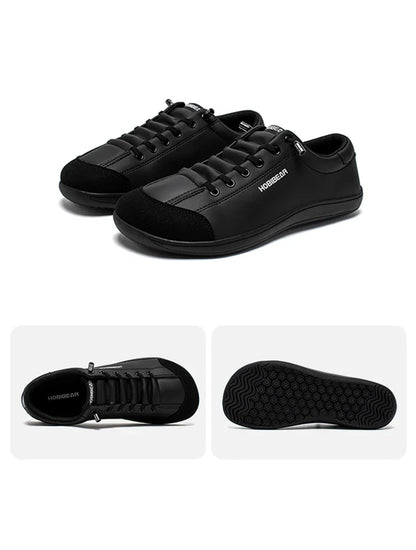 Barefoot Shoes Unisex Wide Toe Artificial Leather Sneakers Zero Drop Slip On Outdoor Lightweight Comfortable Shoes