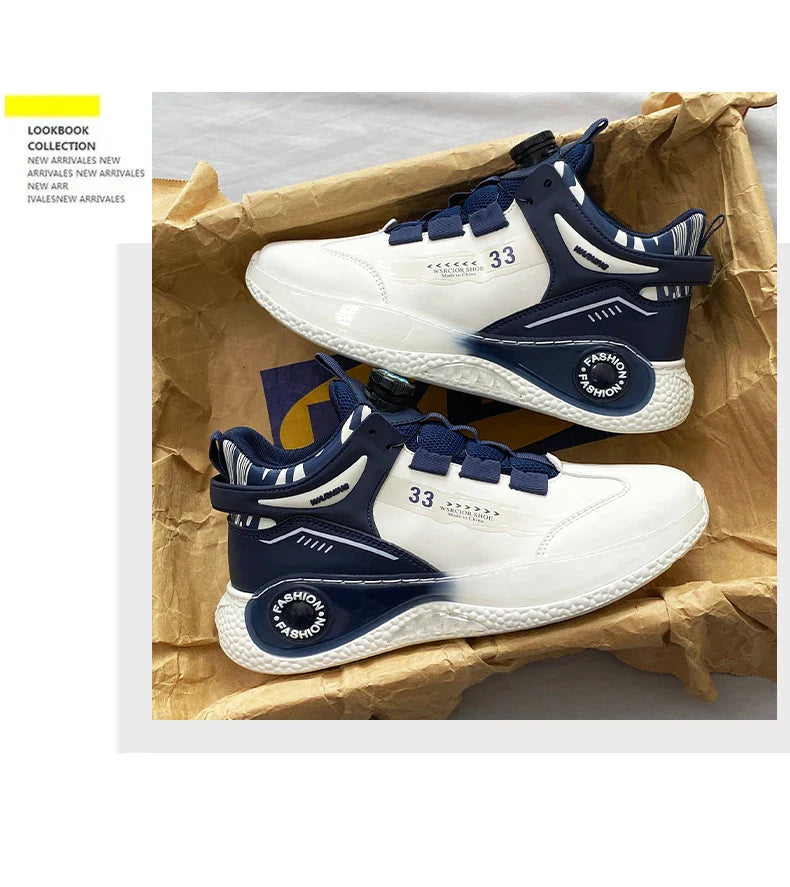 Tênis Masculino com Fivela Rotativa Confortável Antiderrapante Cadarço Durável para Atividades ao Ar Livre