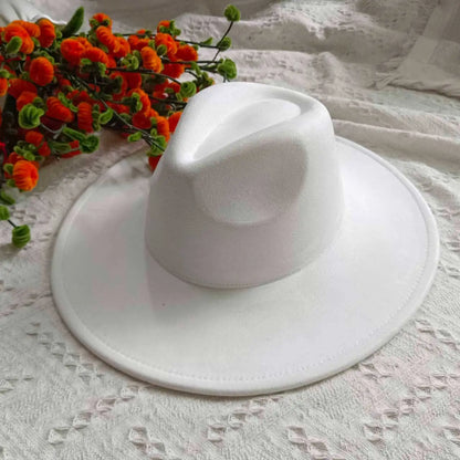 Hats Blank Hats for Burning Multicolor teardrop shaped Top 9.5cm Brim Unisex Jazz Hat Church Hat