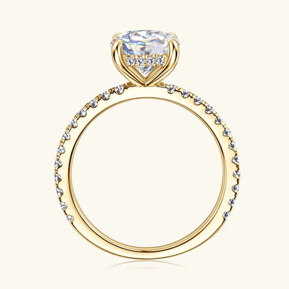 2CT Moissanite Engagement Wedding Ring for Women 925 Sterling Silver Rings Promise Finger Jewelry Sparking Lab Diamond 8mm