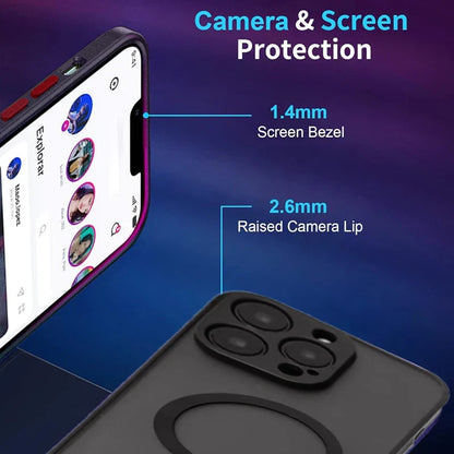 Magnetic Stand Mobile Phone Case for iPhone 17 16 15 14 Pro Max 13 12 11 Cases with Kickstand Back Cover with Holder