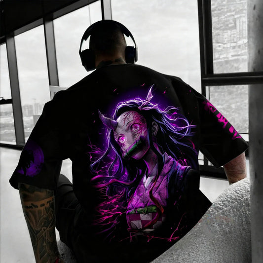 Printed T-shirt 2026 Men's and Women's Autumn/Winter New Harajuku Large Loose Casual Parent Child Top