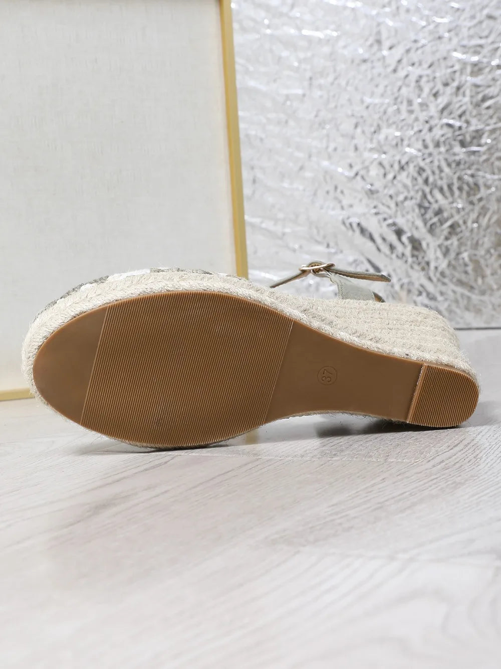 Women's Knitted Wedge Heel Sandals