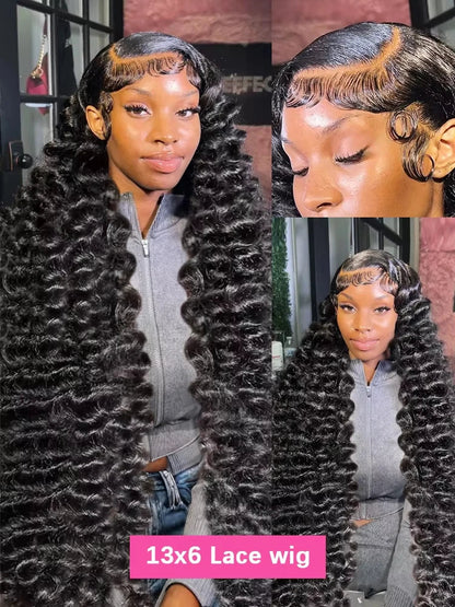 Loose Wave 13x6 HD Lace Frontal Wigs Loose Waves Wig Human Hair Brazilian Loose Deep Wave Curly Wigs Human Hair For Women
