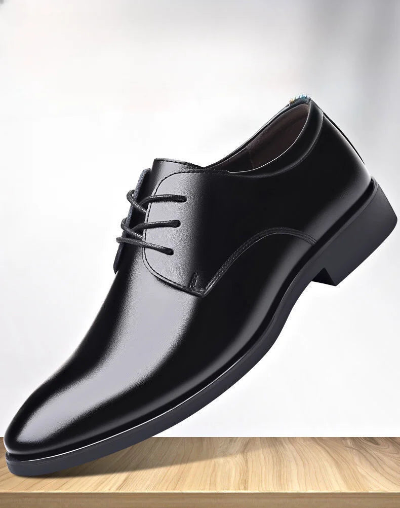 Lace Up Breathable In Summer Oxfords Shoes Social Shoe Male Pointed Toe Men's Formal Black 2025 Style Cheap Liquidation Official