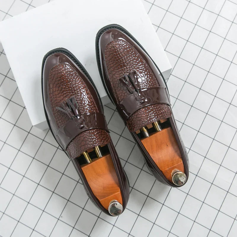 Classic Social Formal Leather Shoes Men Party Leather Casual Business Shoes Men Leather Loafers High Quality Men's Dress Shoes