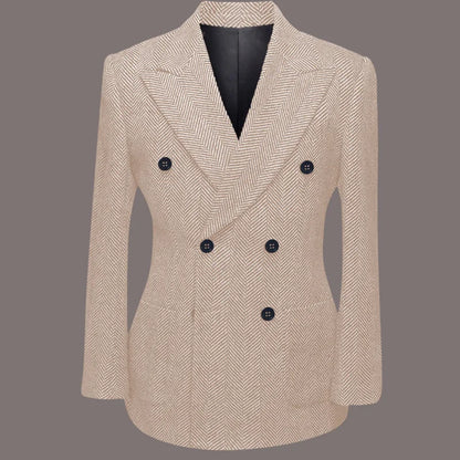 Conjunto Masculino de Terno 2 Peças Primavera Outono Blazer Calças Elásticas Casual de Negócios Casamento Festa Formatura Jantar Trabalho Viagem Banquete