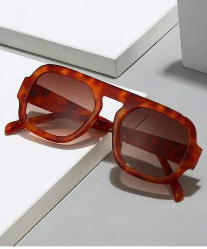 Retro Square Sunglasses Women Fashion Brand Design Gradient Shades UV400 Men Punk Sun Glasses