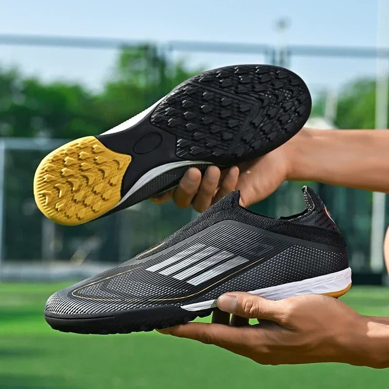 New Men Soccer Shoes Outdoor Sport Football Boots Training Breathable Match Boys Adult Cleats Non Slip Long Spikes Comfortable