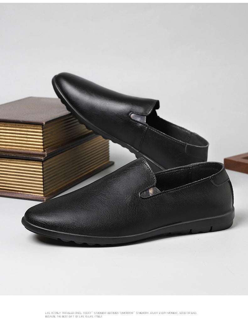 Leather Men Shoes Casual Luxury Brand Soft Italian Mens Loafers Moccasins Breathable Slip on Lazy Driving Shoes Plus Size 37-47