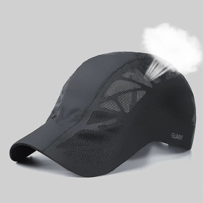 Sports Mens Sun Hats Breathable Mesh Quick-drying Visor Caps Outdoor