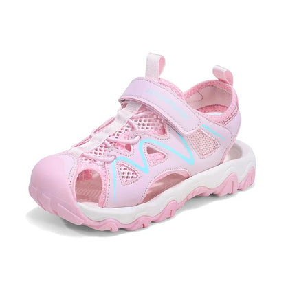 Kids Sports Sandals Closed Toe Summer Outdoor Water Shoes for Boys Girls Athletic Beach Sandials Non-slip Size 28-39