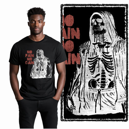 Coolmind YG Body building gym Cotton Exclusive Graphic Men T shirt for men cotton Big Size Cool BLACK men's novelty tee shirt
