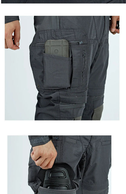 Outdoor Tactical Pants Casual Waterproof Cargo Pant Men New Training Trousers Wear-Resistant Multi Bag Casual Man Pant New