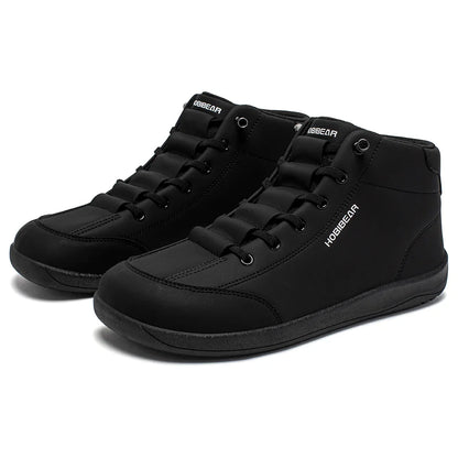 Mid Top Barefoot Shoes Mens Womens Wide Toe Ankle Boots Outdoor Non-Slip Artificial Leather Shoes