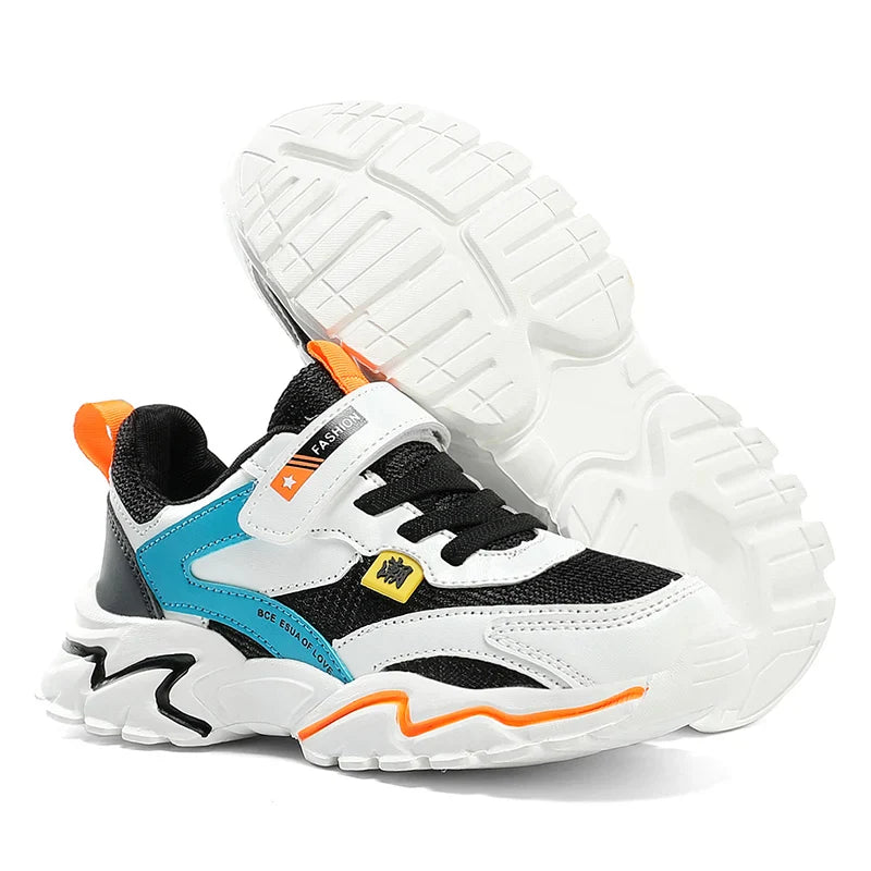 Boys' Summer Mesh Breathable Sneakers Anti-Skid Outdoor Tennis Shoes for Children Sport Running Size 28-39